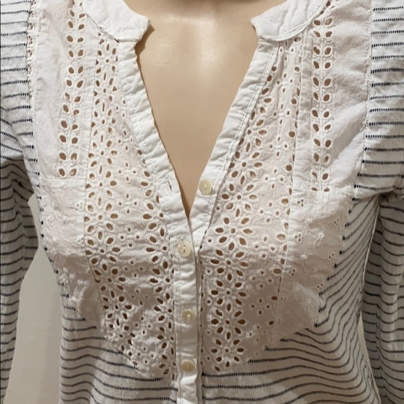 Gramicci stripe eyelet tulip shirt small - Picture 2 of 6